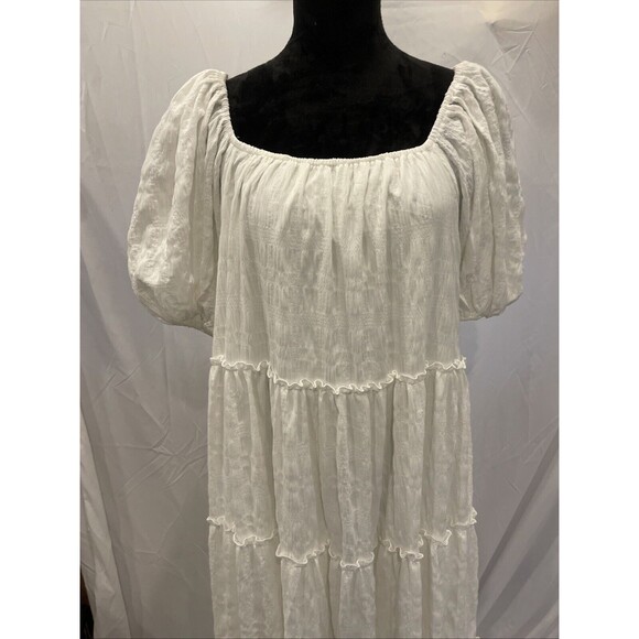 NWT North end Prairie Cottagecore White peasant dress - Picture 2 of 9